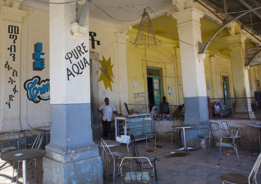 Bar in the former train station now a bus station, Anseba, Keren, Eritrea