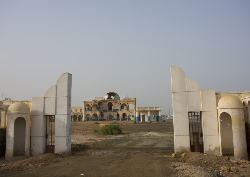 The old palace of Haile Selassie entrance, Northern Red Sea, Massawa, Eritrea