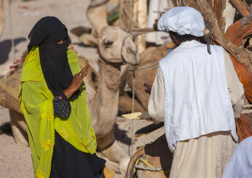 Muslim woman in Monday wood and camel market, Anseba, Keren, Eritrea