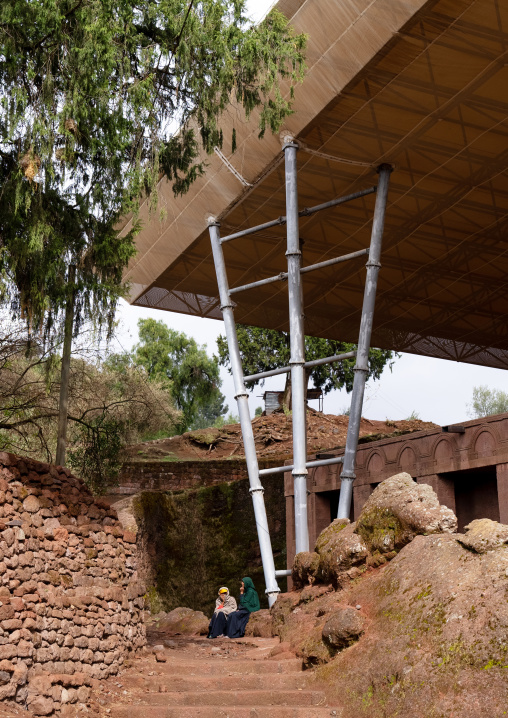 Biete Medhane Alem House of the Saviour of the World rock-hewn church, Amhara Region, Lalibela, Ethiopia