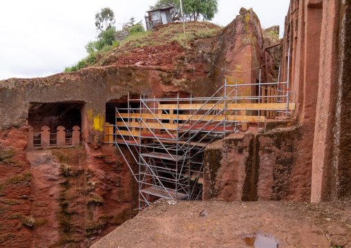 Bete Gabriel Rufael rock-hewn church, Amhara Region, Lalibela, Ethiopia