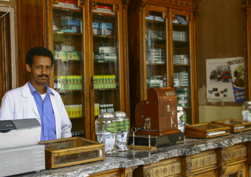 Old italian pharmacy, Central Region, Asmara, Eritrea