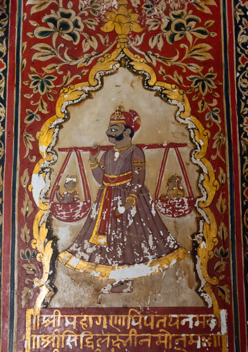 Sone Ki Dukan golden shop painting, Rajasthan, Mahansar, India