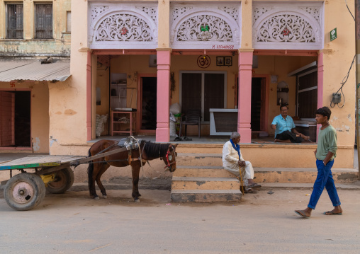 Old historic building in town, Rajasthan, Mandawa, India