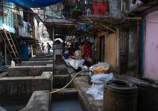Laundry Workers in Dhobi Ghat, Maharashtra state, Mumbai, India