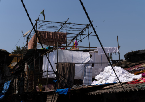 Dhobi Ghat open air laundromat, Maharashtra state, Mumbai, India