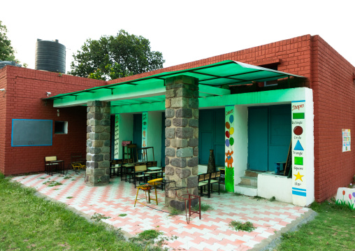 School designed by Le Corbusier, Punjab State, Chandigarh, India