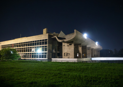 The Legislative Assembly building by Le Corbusier, Punjab State, Chandigarh, India