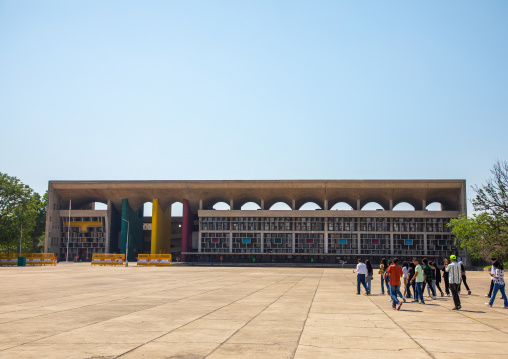 Punjab and Haryana High Court by Le Corbusier, Punjab State, Chandigarh, India