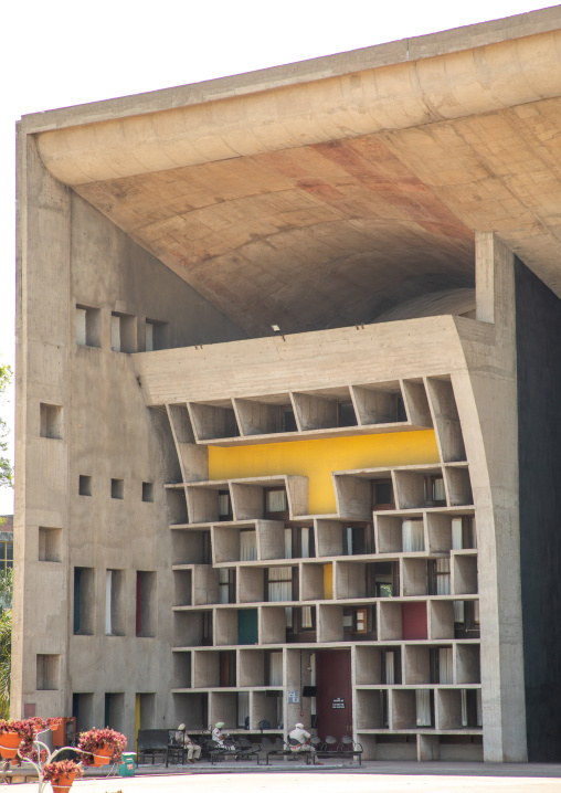 Punjab and Haryana High Court by Le Corbusier, Punjab State, Chandigarh, India