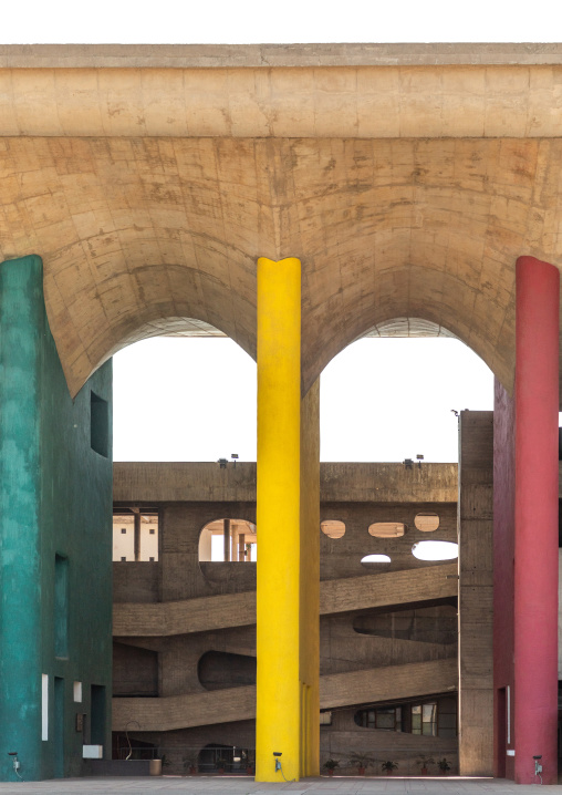 Punjab and Haryana High Court by Le Corbusier, Punjab State, Chandigarh, India