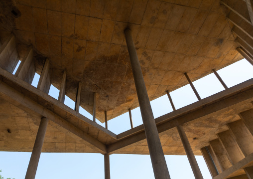 Tower of shadows designed by Le Corbusier, Punjab State, Chandigarh, India