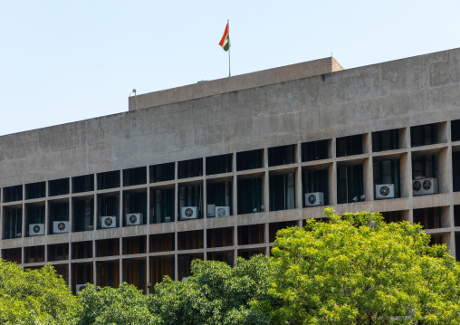 The Legislative Assembly building by Le Corbusier, Punjab State, Chandigarh, India