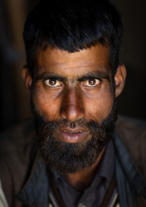 Portrait of a Gujjar Bakerwal man, Jammu and Kashmir, Yusmarg, India