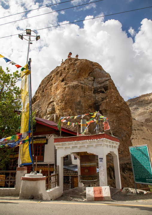 Mulbekh Gompa on Srinagar-Leh highway, Ladakh, Kargil, India