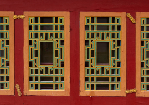 Hemis monastery windows, Ladakh, Hemis, India