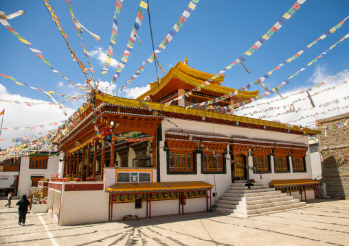 Buddhist temple in the city center, Ladakh, Leh, India