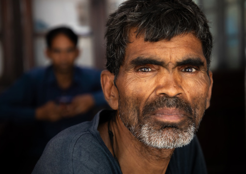 Portrait of an indian worker in old Delhi, Delhi, New Delhi, India