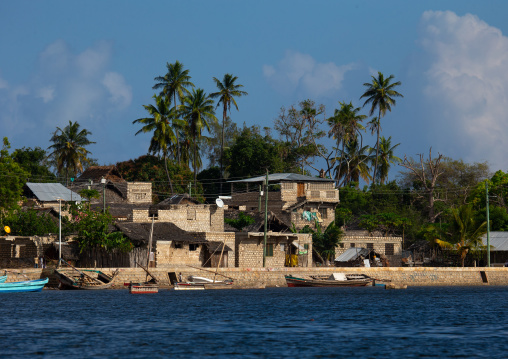 Houses on the waterfront, Lamu County, Matondoni, Kenya