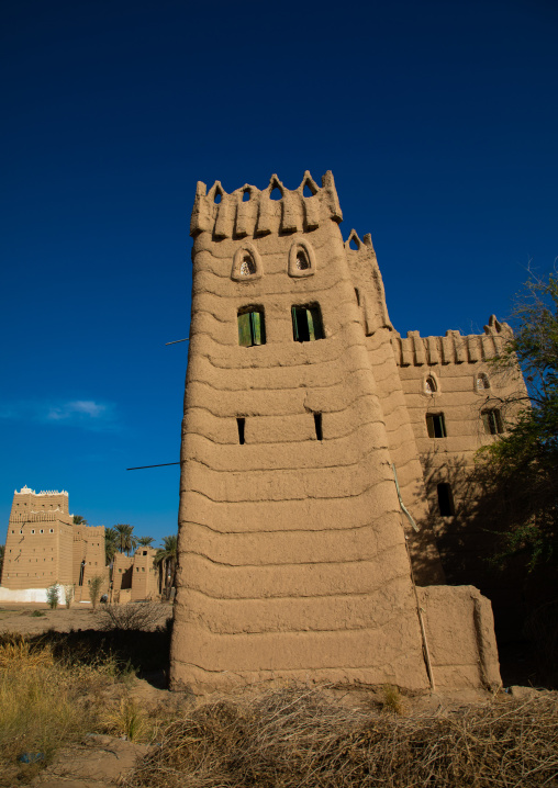 Traditional old mud house, Najran Province, Najran, Saudi Arabia