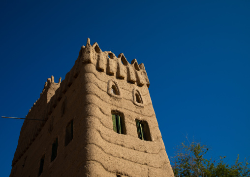 Traditional old mud house, Najran Province, Najran, Saudi Arabia