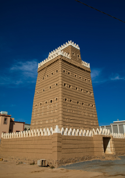 Traditional old mud house, Najran Province, Najran, Saudi Arabia