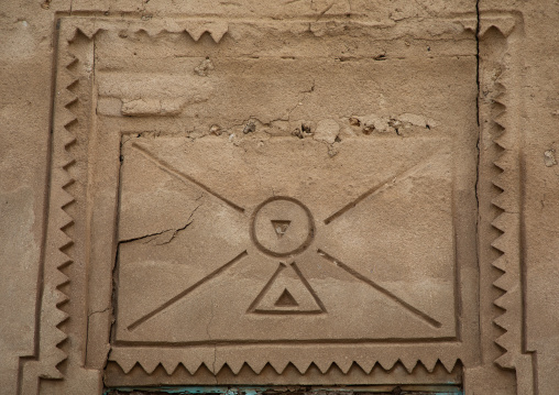 Farasani house with gypsum decoration and frescoes, Jazan Province, Farasan, Saudi Arabia