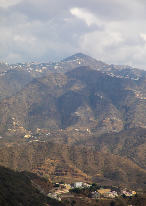 Village in the mountain near the Yemen border, Jizan Province, Faifa Mountains, Saudi Arabia