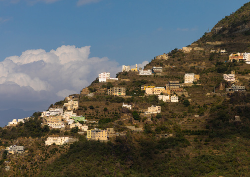 Village in the mountain near the Yemen border, Jizan Province, Faifa Mountains, Saudi Arabia