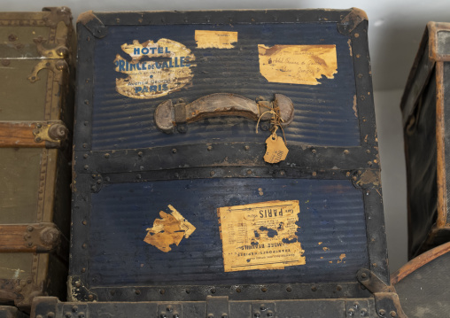Old luggages kept in Sursock Palace, Beirut Governorate, Beirut, Lebanon