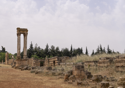 Ruins of the Umayyad citadel, Beqaa Governorate, Anjar, Lebanon