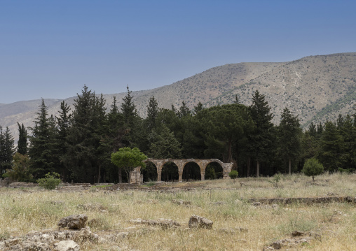 Ruins of the Umayyad citadel, Beqaa Governorate, Anjar, Lebanon