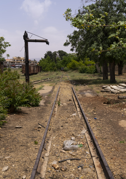 Old railway station from from Beirut–Damascus line, Beqaa Governorate, Rayak, Lebanon