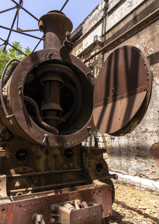 Old locomotive from Beirut–Damascus line, Beqaa Governorate, Rayak, Lebanon