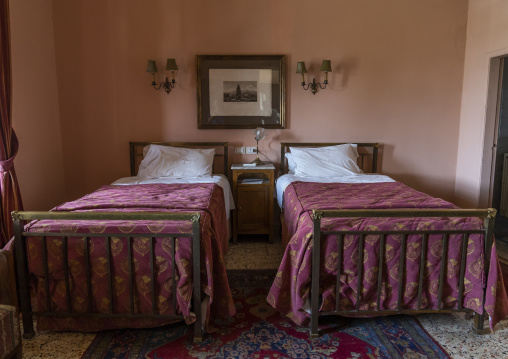 Bedroom in Palmyra hotel, Baalbek-Hermel Governorate, Baalbek, Lebanon