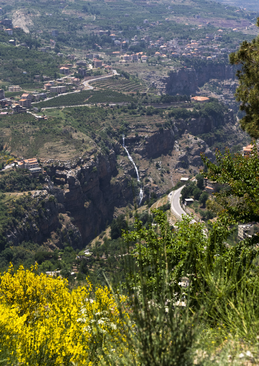 View of the village in the mountain, North Governorate, Bsharri, Lebanon