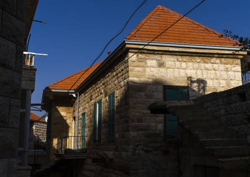 Old heritage houses in the village, Mount Lebanon, Douma, Lebanon