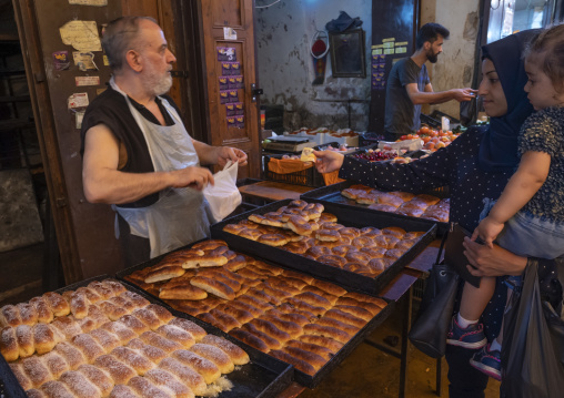 Bread market in the old souk, North Governorate, Tripoli, Lebanon