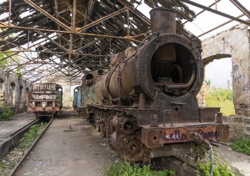 Old locomotive from Beirut–Damascus line, North Governorate, Tripoli, Lebanon