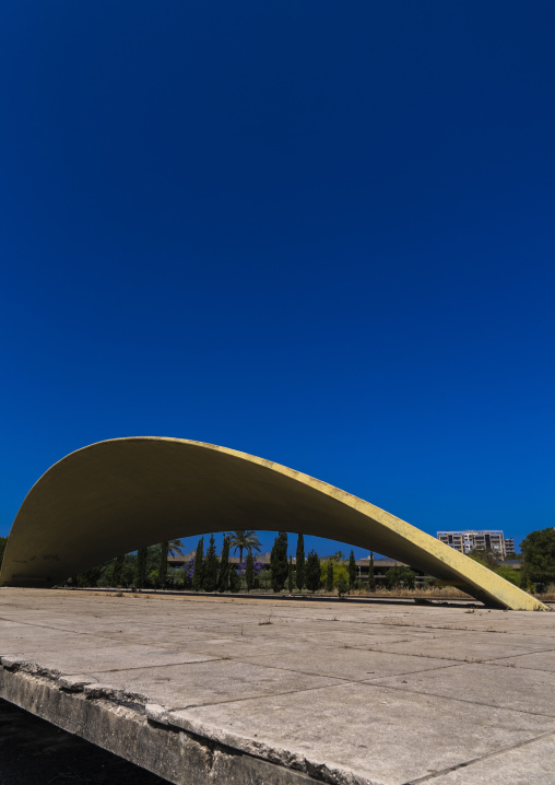 Broken strucure in Rashid Karami International Fair by Oscar Niemeyer, North Governorate, Tripoli, Lebanon