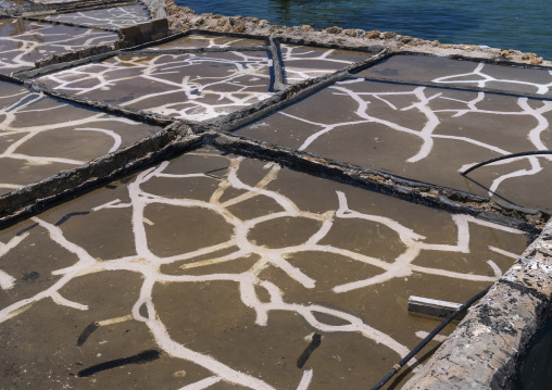 Salt production site, North Governorate, Anfeh, Lebanon