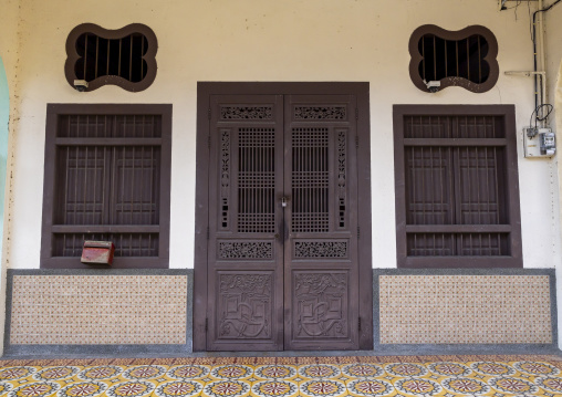 Heritage house in the Unesco World Heritage old town, Penang island, George Town, Malaysia