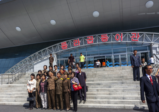 Dolphin show in Rungna dolphinarium, DGC, Pyongyang, North Korea
