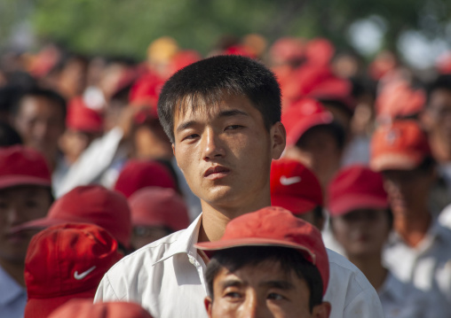 Teenagers during the celebration of the 60th anniversary of the regim, DGC, Pyongyang, North Korea