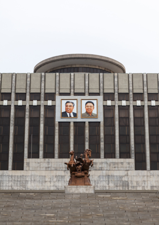 Chollima statue in Mangyongdae children's palace, DGC, Pyongyang, North Korea