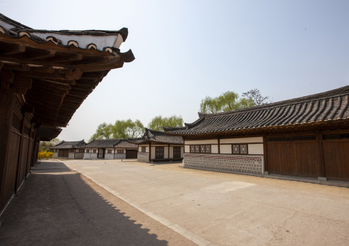 Chinese town set for historic movies in the Pyongyang film studio, DGC, Pyongyang, North Korea