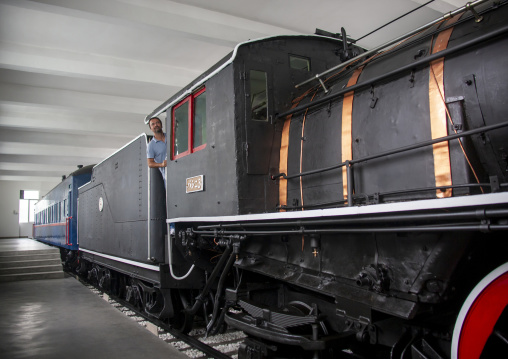 Kim il sung Locomotive used during japanese occupation, Kangwon Province, Wonsan, North Korea