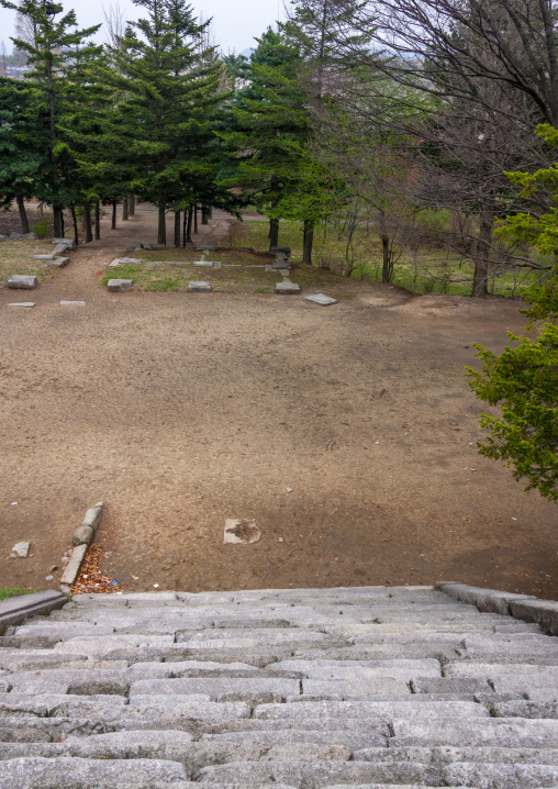 Manwoldae royal palace stairs ruins, North Hwanghae, Kaesong, North Korea