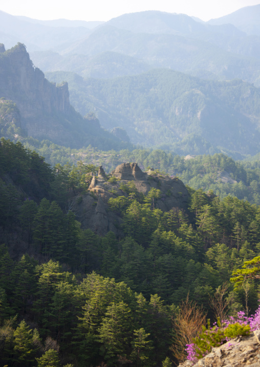 Rock formations landscape, North Hamgyong, Chilbosan, North Korea