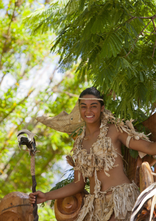 Lili Pate during tapati festival, Easter Island, Hanga Roa, Chile